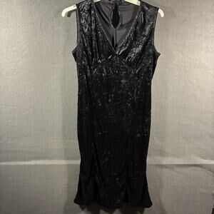 women velvet babydoll dress large black fairy grunge whimsigoth goth dainty